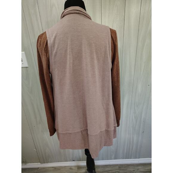 Logo Lounge Lori Goldstein Sweater Women Cardigan Waterfall Open Front Size S - Picture 3 of 9